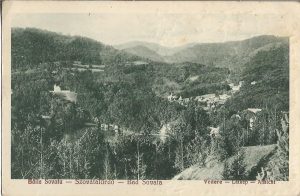 Băile Sovata/Szovátafürdő/Bad Sovata, Vedere/Látkép/Ansicht, carte poștală