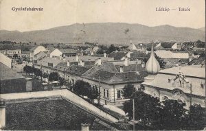 Gyulafehérvár, Látkép, Totale, carte poștală