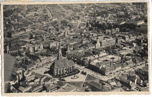 Cluj, vedere generală, carte poștală