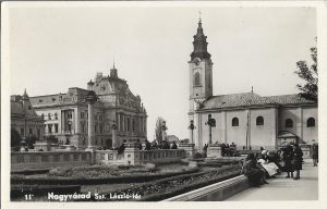 Nagyvárad, Szt László-tér, carte poștală