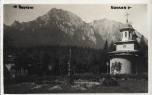 Bușteni, Biserica, carte poștală