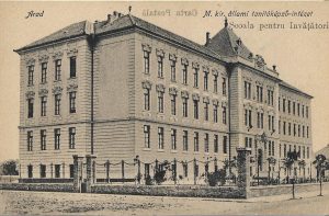 Arad, Școala pentru învățători, carte poștală