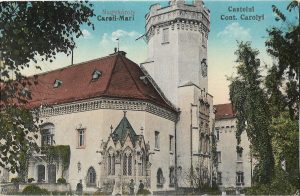 Carei, castelul contelui Károly, carte poștală