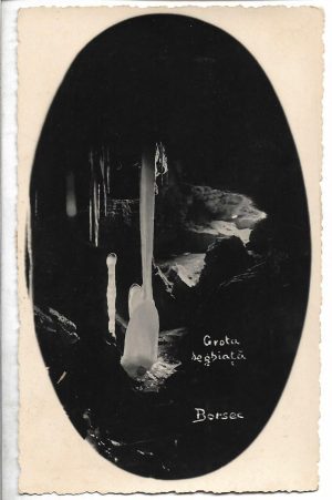 Borsec, grota de gheață, carte poștală