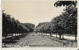 Galați, Grădina publică, carte poștală