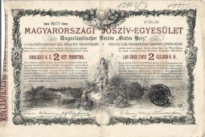 Magyarországi Jósziv Egyesület sorsjegy, 1888