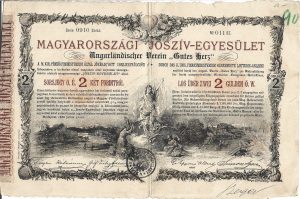 Magyarországi Jósziv Egyesület sorsjegy, 1888