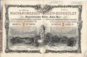 Magyarországi Jósziv Egyesület sorsjegy, 1888