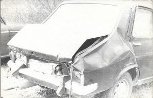 Accident, autoturism Dacia 1300, județul Caraș-Severin, perioada comunistă
