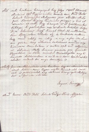 Act privitor la un împrumut de florini renani, 1835, Târgu Lăpuș, limba maghiară, hârtie cu filigran Gottlieb/Magyar nyelvű okirat, rajnai forint kölcsön, Magyarlapos, 1835