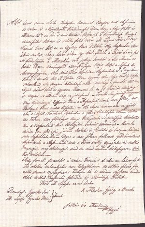 Act privitor la un împrumut de florini renani, 1860, Târgu Lăpuș, limba maghiară/Magyar nyelvű okirat, rajnai forint kölcsön, Magyarlapos, 1860
