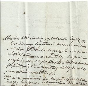 Act privitor la un teren, limba maghiară, Transilvania, secolul al XIX-lea/Magyar nyelvű okirat