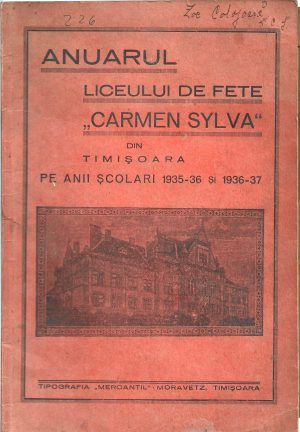 Anuarul Liceului de fete Carmen Sylva din Timișoara pe anii școlari 1935-36 și 1936-37, Timișoara