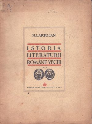 Istoria literaturii române vechi de Nicolae Cartojan, volumul II, 1942