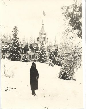 Castelul Peleș iarna, anii 1930