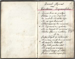 Caiet cu cântece și poezii scrise de mână, secol al XIX-lea, Săliște, județul Sibiu, limba română