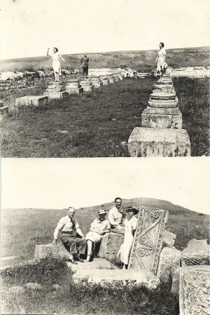 La cetatea Adamclisi, anii 1930, lot de 2 fotografii