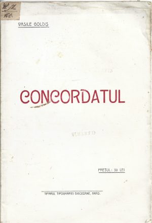 Concordatul de Vasile Goldiș, fără an, Arad
