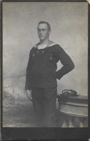 Marinar austro-ungar de pe cuirasatul SMS Tegethoff, studio Bonivento, Pola