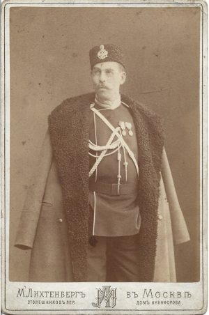 Ofițer rus decorat, perioada țaristă, studio Lichtenberg, Moscova