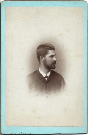 George Dobrin, avocat apărător al memorandiștilor, primul prefect al județului Caraș, studio Rudolf Kossyna, Lugoj