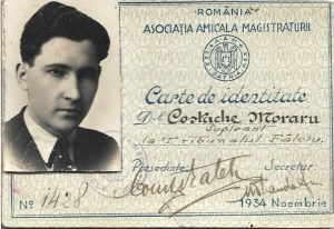 Asociația Amicala Magistraturii, carte de identitate, 1934, membru de la Tribunalul Fălciu