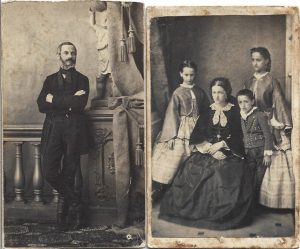 Dimitrie (Dumitru) Nedelcu, medic pionier al stomatologiei în Europa de Est și familia sa, lot de 2 fotografii