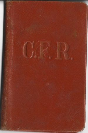 Permis de călătorie CFR clasa I, 1936