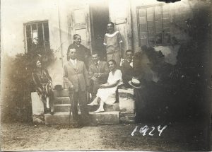 Lucian Blaga, Cornelia Blaga născută Brediceanu, Cornelia Brediceanu născută Rădulescu și Caius Brediceanu, Lugoj, 1924, FOTOGRAFIE MICĂ