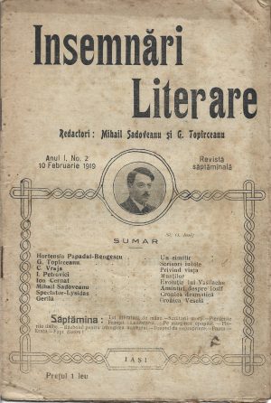 Însemnări literare, anul I, nr 2, 1919