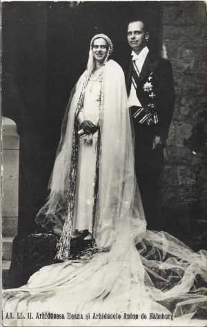 AA LL II Arhiducesa Ileana și Arhiducele Anton de Habsburg, carte poștală