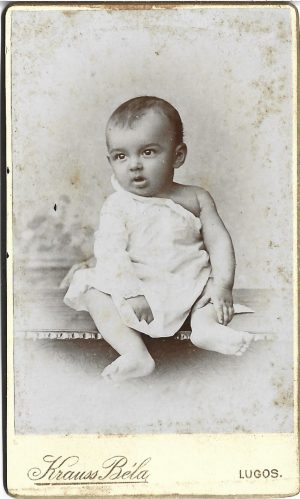 Romulus Dobrin, fiul lui George Dobrin, primul prefect român al județului Caraș, studio Krauss Béla, Lugoj