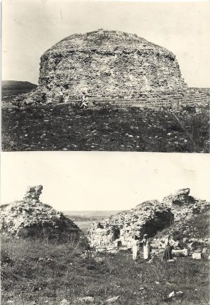 Monumentul și cetatea de la Adamclisi, anii 1930, lot de 2 fotografii