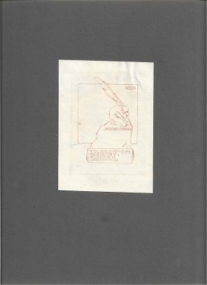 Ex-libris dr Q M Vyskočil de Franz Von Bayros, heliogravură, cca 1910