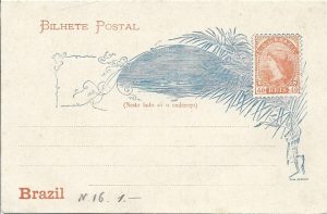Bilhete postal 40 reis Brazil