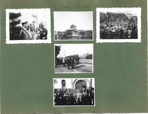 Blaj, septembrie 1936, Congresul General ASTRA cu ocazia aniversării a 75 ani de existență, lot de 5 fotografii, din care una cu Regele Carol al II-lea