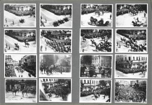 Paradă militară la București, anii 1930, lot de 18 fotografii