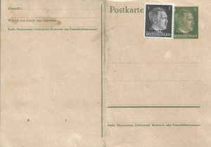 Carte poștală germană de ocupație, suprascris Ukraine, Al Doilea Război Mondial