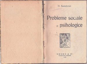 Probleme sociale și psihologice de H Sanielevici, 1920