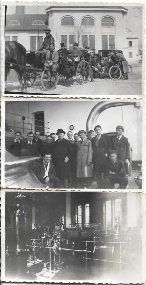 Elevi în excursie de studiu, România, perioada interbelică, lot de 3 fotografii