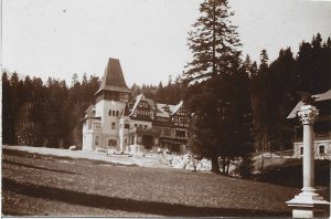 Castelul Pelișor aflat încă în construcție, 1902