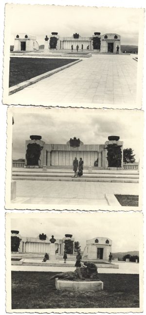 Mausoleul Mărăști, anii 1930, lot de 3 fotografii