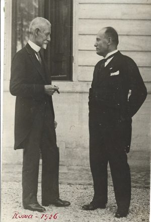 Mareșalul Alexandru Averescu și Benito Mussolini la Roma, 1926, studio Bucovsky