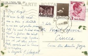 Iosif Șchiopul către Virgil Popescu-Râmniceanu, 1937, pe adresa lui Octavian Goga din Ciucea