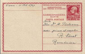 Întreg poștal Franz Joseph 10 heller/Postal Stationery Franz Joseph 10 heller