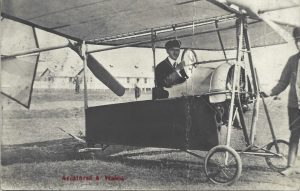 Aviatorul A Vlaicu, carte poștală austro-ungară