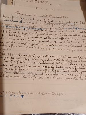 Constantin Bobulescu, manuscrise, fișe și caiete, perioada interbelică