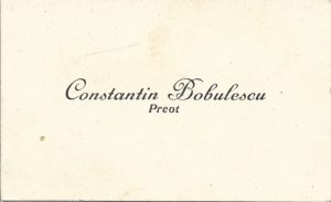 Constantin Bobulescu, carte de vizită