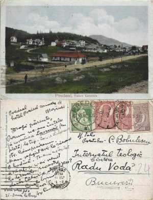 Predeal, Vedere generală, carte poștală