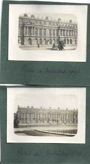 Palais de Versailles, 1919, batch of 2 photos